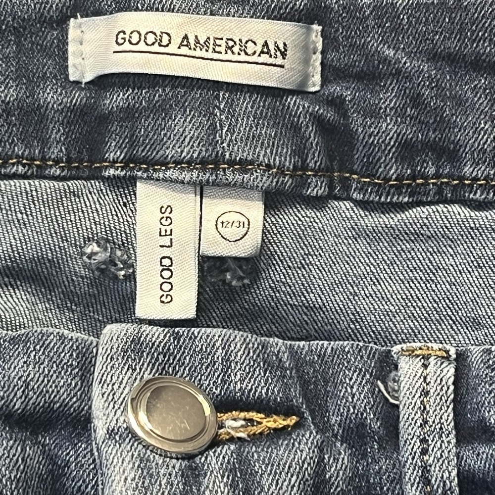 Good American Good Legs Jeans‎ Womens 12/31 Blue High Rise Skinny Stretch Denim - Picture 9 of 10